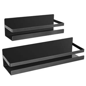 Porte-épices durable en métal et en verre pour les essentiels de la cuisine. Armoires de rangement accessibles et soignées qui s'adaptent au mur intérieur. - Product Image 3