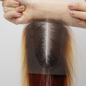 Extensions de cheveux vietnamiens Remy couleur personnalisée avec closure, cheveux raides naturels non traités, double épaisseur, cuticules alignées, 100g de SDD - Product Image 5