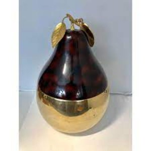 Refroidisseur de vin en métal en forme de fruit fait à la main et seau refroidisseur de boissons couleur marron et or fournitures de vaisselle pour les fêtes de bar - Product Image 1