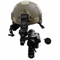Monoculaire thermique 640x512 à fixation sur casque, vision nocturne, fusion de lumières faibles, écran OLED