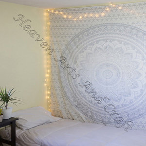 Tapiz colgante de pared de algodón para decoración del hogar, tapiz indio con diseño personalizado de Mandala, venta al por mayor, nuevo diseño - Product Image 6