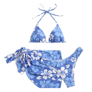 Custom Made Animal Print Two Piece Women <b>Bikini</b> <b>Sets</b> Quick Dry Breathable <b>Triangle</b> Bra 180g Polyester/Nylon Stylish Beachwear - Product Image 1
