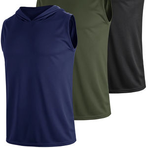 เสื้อฮู้ดดี้แขนกุดผู้ชาย ดีไซน์ทันสมัย ผ้าทนทาน เหมาะสำหรับออกกำลังกายและกิจกรรมกลางแจ้ง - Product Image 1