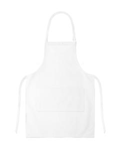 Tablier de chef unisexe en molleton de coton à manches courtes avec fermeture à pression pour restaurant et bar - Product Image 3