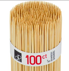 Brochettes en bambou directes d'usine, 10 pouces, pour barbecue, restaurant et fêtes - Product Image 5