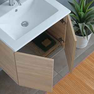 Ensembles de salle de bain avec lavabo Belize 60X80 et miroir 60CM, composition 2 portes - Product Image 5