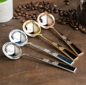 Poignée en marbre contemporain vaisselle argent or cuillère à café accessoires de table outil de service cuillère fourchette couteau - Product Image 5