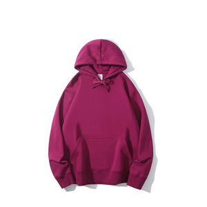Sweat à capuche en éponge 500 coton personnalisé 100% GSM Hip Hop surdimensionné pour hommes avec sweat à capuche ample de couleur unie - Product Image 4