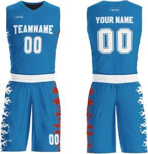 Ensembles de maillots de basket-ball respirants personnalisés pour hommes vêtements de sport en gros impression par sublimation vêtements de basket-ball - Product Image 5