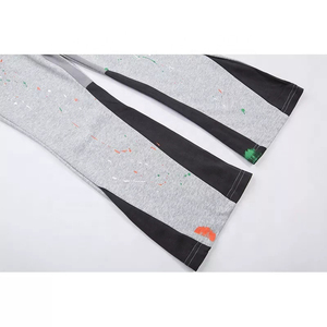 Pantalons larges personnalisés à jambes larges, pantalons de jogging en coton, pantalons cargo amples en coton avec design boutonné, service OEM - Product Image 2