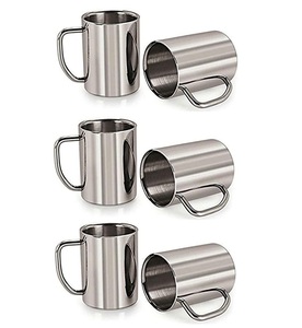 Mango de diseñador Diseño maravilloso Vajilla de acero inoxidable Tazas de café decorativas Calidad superior Taza de café de regalo de boda redonda - Product Image 5