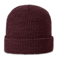 Bonnet en tricot gaufré durable Tissu texturé de haute qualité Sports à la mode Randonnée Accessoires d'hiver de tous les jours Idéal pour les voyages