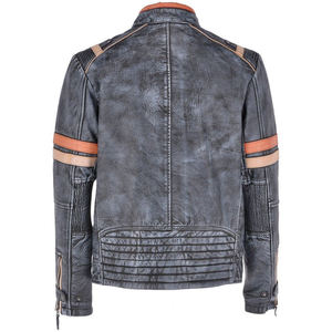 Urbangazer Industries Men's Fashion Leather <b>Jacket</b> Durable Full Sleeves Stand Collar Hooded Letterman Embroidery Zipper Closure - Product Image 6