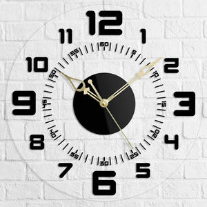 Trending <b>Unique</b> Design Metal Analog <b>Wall</b> <b>Clock</b> With Customized Color and Size for Home Decor and Living Area - Product Image 1