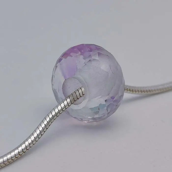 Améthyste rose naturelle 15.5x10mm perles Rondelle gros trou 5mm perceuse pierres précieuses perles grand trou pour bracelet bijoux prix de gros
