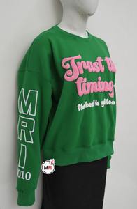 Sudadera personalizada 100% algodón polar transpirable para mujer, sudaderas con capucha, parche bordado 3D con estampado de soplo, talla grande, logotipo personalizado de invierno - Product Image 4