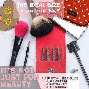 Herramienta de belleza profesional de etiqueta privada, Punta inclinada de alta precisión, juego de pinzas para cejas de acero inoxidable disponibles para personalización - Product Image 5