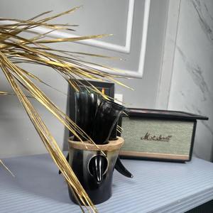 Juego de cuerno de chupito vikingo pulido ecológico natural de 4 piezas con soporte de cuerno-Feng Shui religioso de alta calidad - Product Image 1