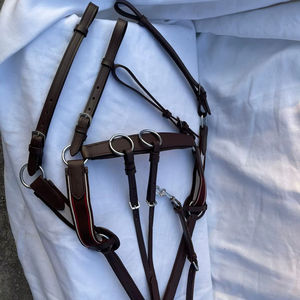 Conjunto de Martingala y Pechera de Cuero Genuino para Caballos, para Montar y Entrenar - Product Image 2