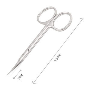 Ciseaux à ongles professionnels en acier inoxydable manucure ciseaux à cuticules lame droite personnalisée ciseaux de haute qualité - Product Image 3