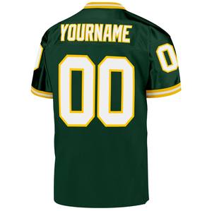 Heat Transfer Printed Men's Throwback <b>Football</b> Jersey with Custom Logo & Team Name 100% Polyester Plus <b>Size</b> Relaxed Fit - Product Image 2