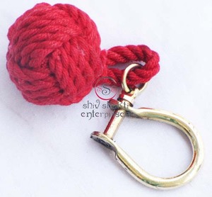 Red Thread Art Knot Design Brass Keychain Design For Bike Car Cycle <b>Home</b> <b>Keys</b> <b>Holder</b> Best Birthday Gift Unique style - Product Image 2
