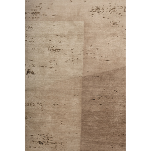 Alfombra Kavi Ivory de Lana y Seda Anudada a Mano, Serie Unfold-EBSK-386(3D) con Patrón Abstracto para Uso Doméstico - Product Image 3