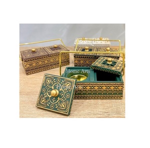 Solid Wooden White Color Mubkhar <b>Burner</b> With Premium Quality Round Shape <b>Bakhoor</b> <b>Burner</b> For Wedding Decor - Product Image 3