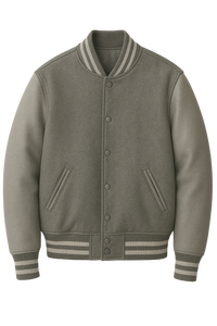 Chaqueta Universitaria de Béisbol Estilo Letterman, 100% Genuina, Mangas de Cuero, Forro Interior Acolchado con Parches Únicos - Product Image 4