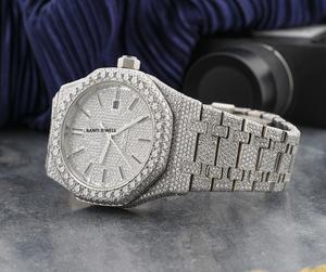 Banti Jewels WA01 Luxury Antique Iced Moissanite <b>Watch</b> VVS1 Hip Hop Stainless Steel Dual Movement Eco-Friendly 20mm Glass - Product Image 2