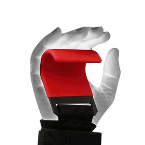 ตะขอยกน้ำหนักแบบมีโลโก้ สายรัดข้อมือยกน้ำหนักแบบหนาพิเศษ สายรัดสำหรับยกน้ำหนัก ที่จับยกน้ำหนัก ตะขอสำหรับยิม - Product Image 4