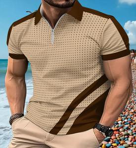 Nouveau été 2025 mode européenne et américaine sport POLO bouton hommes loisirs et fitness polo à manches courtes - Product Image 4