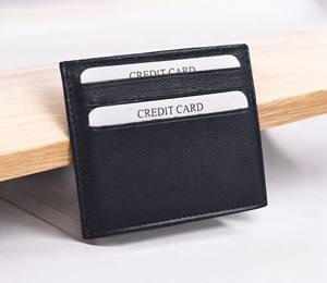 Unisex Luxury Custom Ultrathin <b>RFID</b> Slim Business <b>Card</b> <b>Holder</b> Vintage Design Genuine Cowhide Leather Polyester Wallet Short Open - Product Image 2