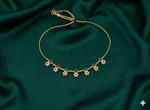 Nouvelle collection de bijoux de mode ensembles de pendentifs anciens 20cm & 8gm pour femmes ensemble de bijoux de mariage de fournisseur indien - Product Image 2