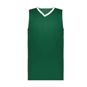 Jersey Basket Unisex Custom 2026 Rajutan Poliester Pakaian Olahraga Kasual Gaya Dewasa Warna Plus Size Tank Top Pria - Product Image 2