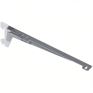 ELEMENT SYSTEM 10300 Angle <b>Bracket</b> 180mm Length 55kg Steel with <b>White</b> Aluminum 2 Mounting Hooks for Hooks & Rails - Product Image 3
