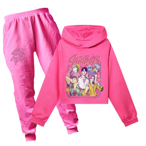 Conjunto de Ropa de Otoño para Niños K-pop Demon Hunters, 2 Piezas, Sudadera con Capucha y Pantalones, Estilo de Dibujos Animados, Ropa Deportiva Unisex, Moda Juvenil, 2-15 Años - Product Image 3