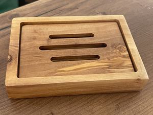 Porte-savon de luxe fait main en bois d'olivier pour lavabo de salle de bain, écologique et antidérapant, pour spa/hôtel Intercraft SSD21 Lifetime - Product Image 3