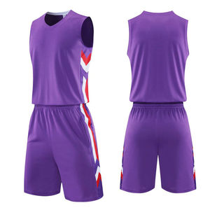 Ensemble de shorts et de maillots d'entraînement de basket-ball, tissu respirant à séchage rapide, vente en gros - Product Image 4