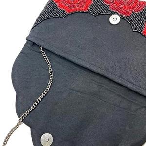 Pochette et sac à main de soirée à imprimé floral tendance et orné de perles - Vente en gros en provenance d'un fournisseur indien - Product Image 4