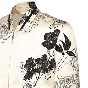 100% coton veste Sublimation impression mode Bomber veste hommes Streetwear Bomber veste pour hommes en gros - Product Image 5