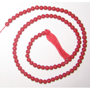 Synthetic <b>Red</b> Coral Plain Round Beads 4mm Loose Bone and Shell <b>Material</b> Available in White and Orange Colors - Product Image 1