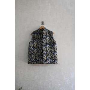 Chaleco Acolchado de Algodón Ecológico Hecho a Mano para Mujer, Sin Mangas, Informal, con Cierre de Botones, Estampado de Bloques, para Toda Temporada - Product Image 2