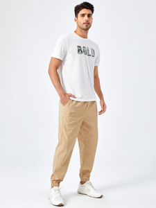 Pantalon de jogging en laine décontracté grande taille pour hommes pantalon de survêtement taille moyenne fermeture élastique pantalon à effet délavé en gros - Product Image 4