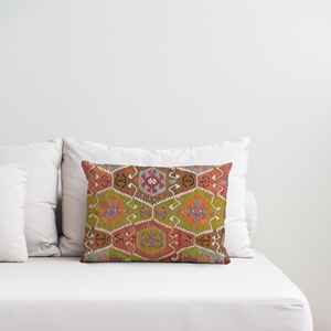 Coussin vintage à imprimé Kilim - Décoration d'intérieur de style turc fait main, uniquement la housse - Product Image 5
