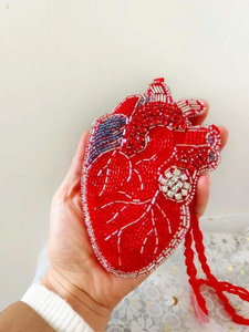 <b>Women</b> and Girls' Small Colourful <b>Coin</b> Pouch Embroidery Seed Beaded <b>Purse</b> with EYE Design From India Made of Cotton - Product Image 5