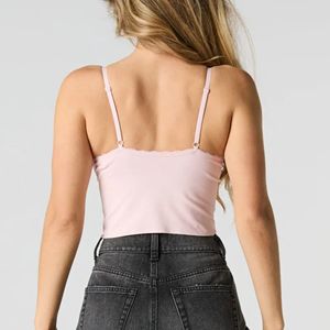 Chaleco deportivo de lujo para mujer, camisetas sin mangas de encaje transpirable, almohadilla de pecho de punto, patrón sólido, sin mangas, venta al por mayor, estilo informal - Product Image 2