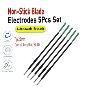 Electrodos de Cuchilla Antiadherentes Ellman Surgitron, Punta de 20 mm, Longitud de 20 cm, Reutilizables, CE, para Unidad Electroquirúrgica de Radiofrecuencia Ellman Surgitron - Product Image 1
