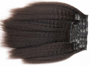 Set di <span class=keywords><strong>7</strong></span> Pezzi di <span class=keywords><strong>Capelli</strong></span> Umani Veri Colorati 150g con Clip, Biondo Miele - Product Image 6