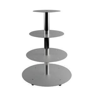 Latest Design Modern Aluminium 3-<b>Tier</b> Eco-Friendly <b>Cake</b> <b>Stand</b> for Birthday Party Decor with Nickel Plating - Product Image 2
